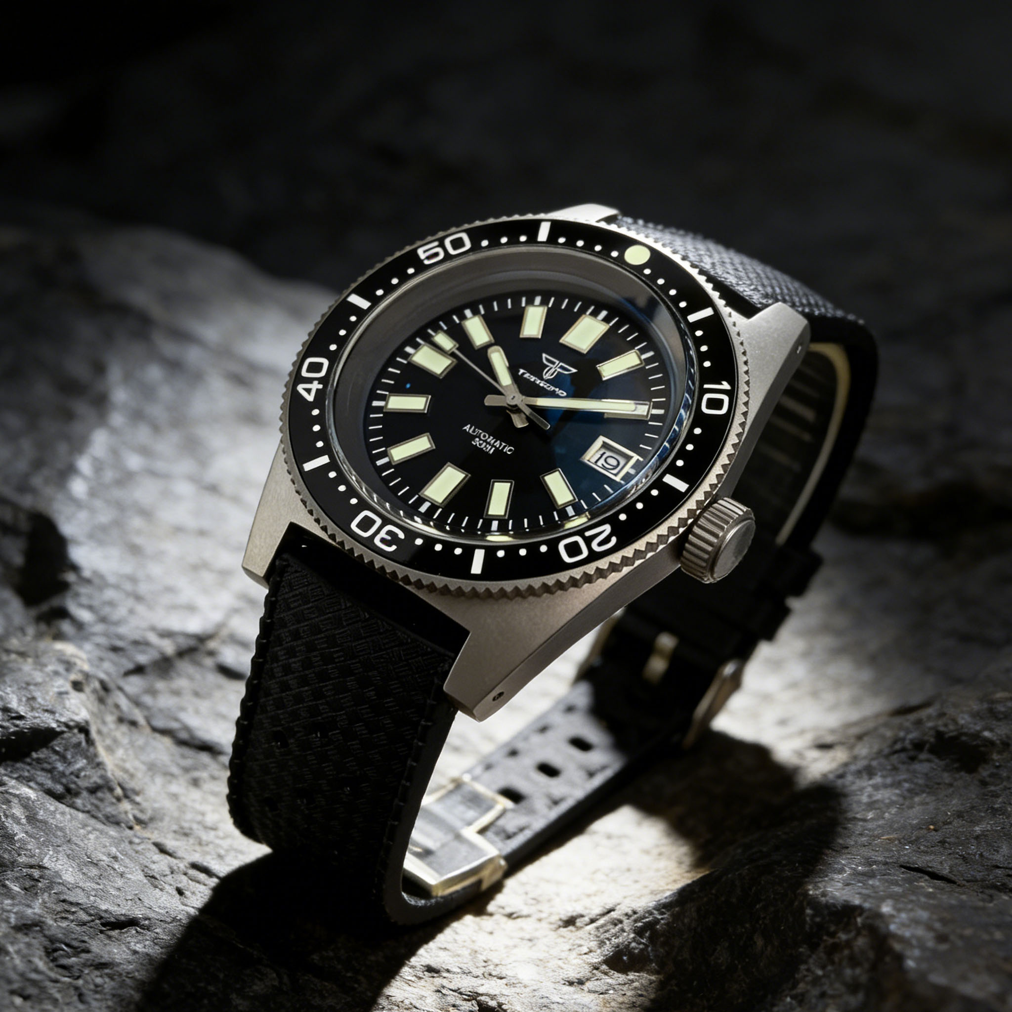 Titanium Automatic Watch 300M Sapphire - Novo 62mas tandorio 41mm titânio verde