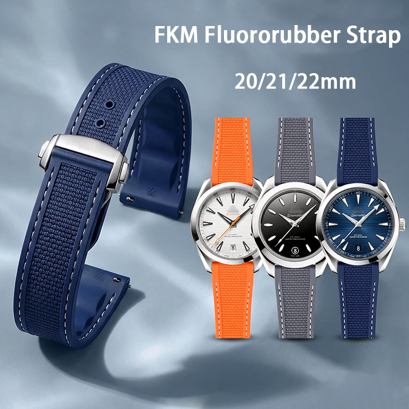 Fkm Rubber Dive Watch Strap 20Mm - Pulseira de Relógio Esportiva FKM com