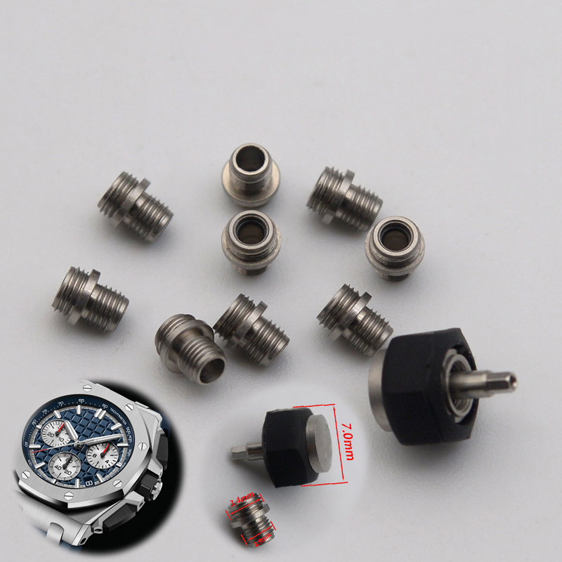 Watch Crown Screw Down Replacement - Coroa de Relógio de Aço Inoxidável