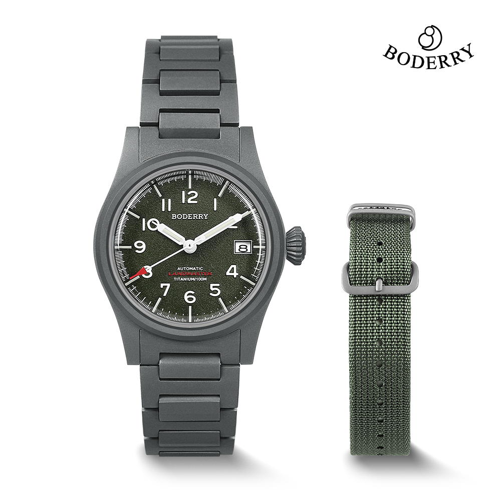 Field Watch Titanium 100M Sapphire - Relógios de Campo Boderry LANDMASTER em