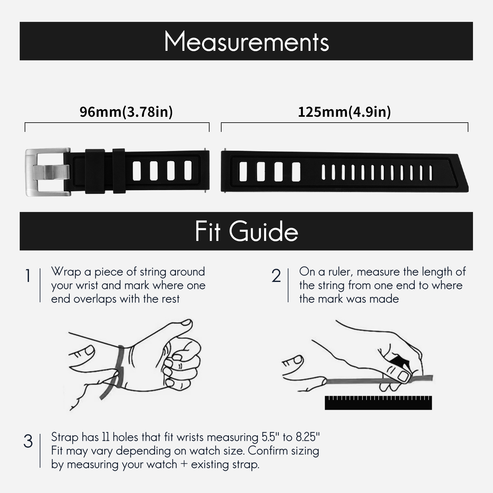 Pulseira de relógio de borrach - Fkm Rubber Dive Watch Strap 20Mm avaliação e preço