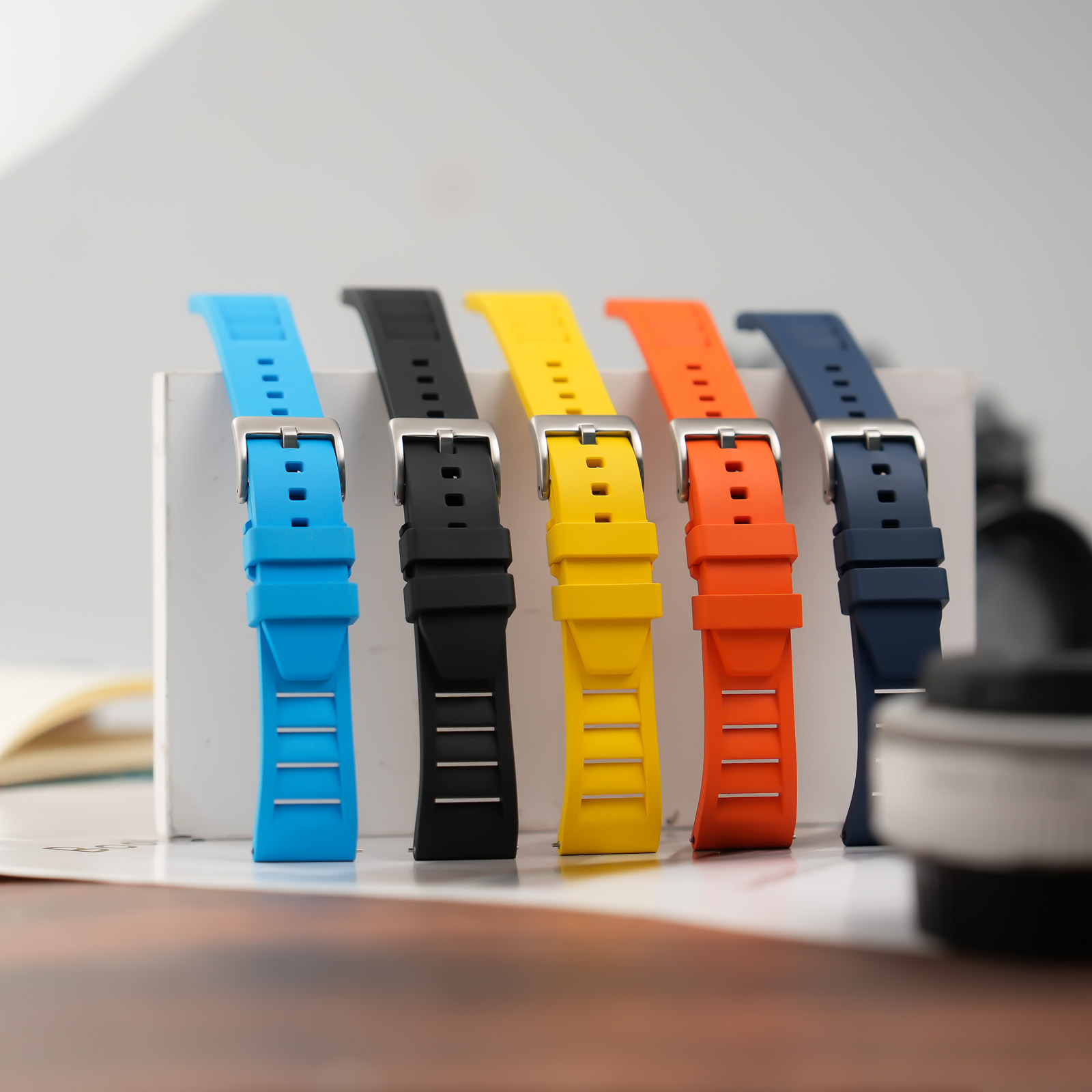 Novo design fkm pulseira de bo - Fkm Rubber Dive Watch Strap 20Mm avaliação e preço