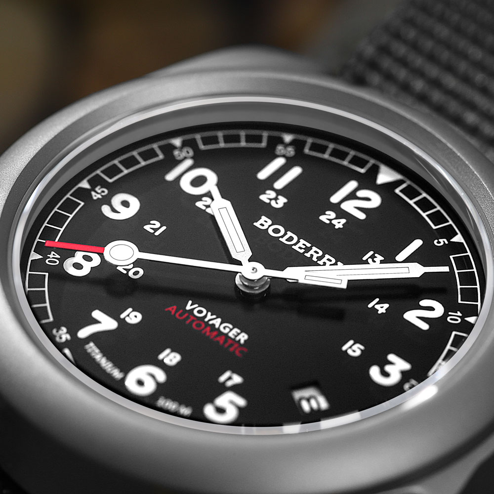Relógio de Campo Boderry VOYAG - Field Watch Titanium 100M Sapphire avaliação e preço