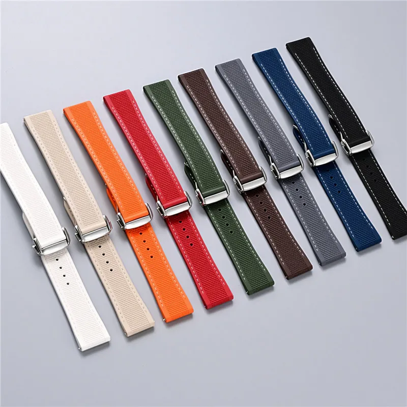 Pulseira de relógio esportivo  - Fkm Rubber Dive Watch Strap 20Mm avaliação e preço