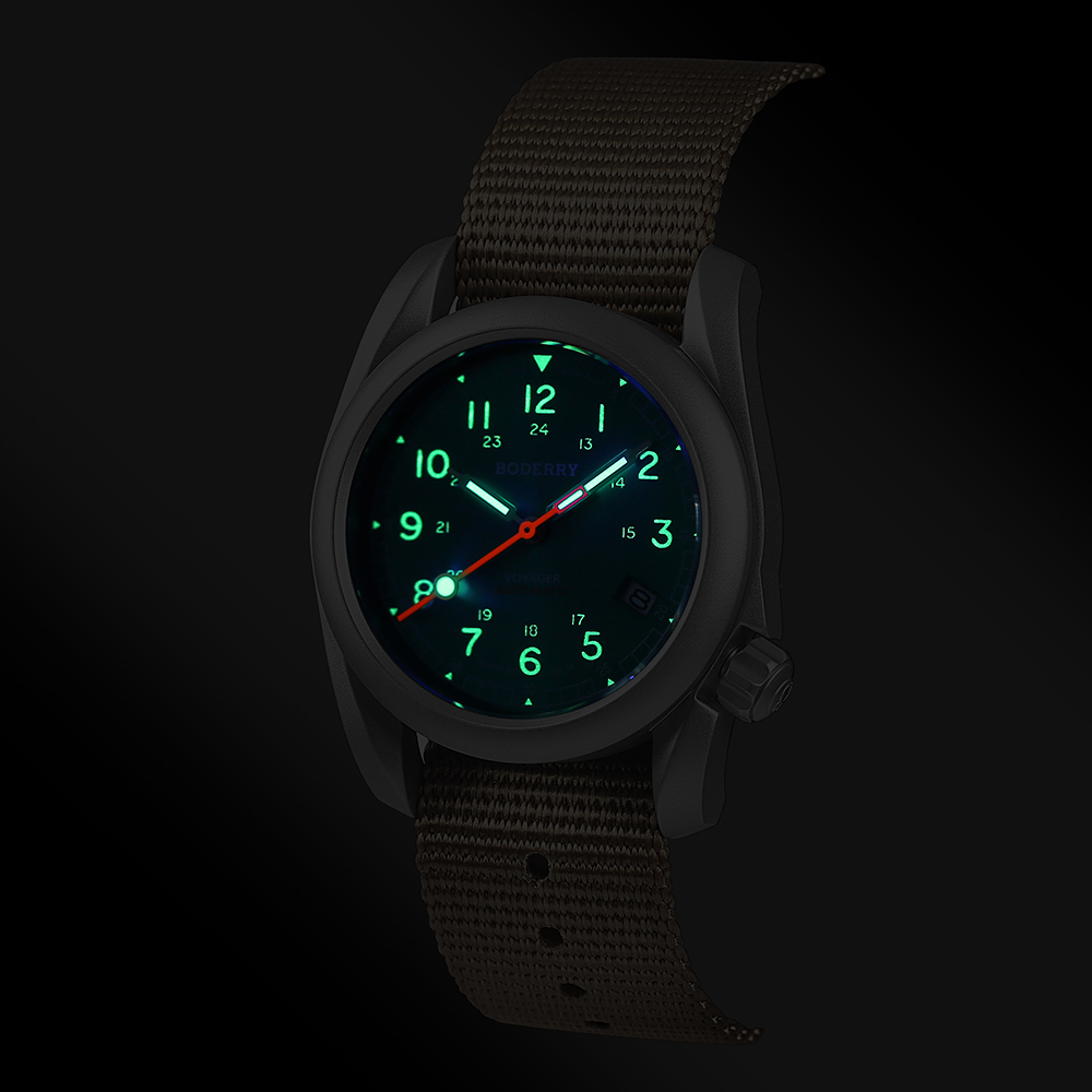 Relógio de campo Boderry VOYAG - Field Watch Titanium 100M Sapphire avaliação e preço