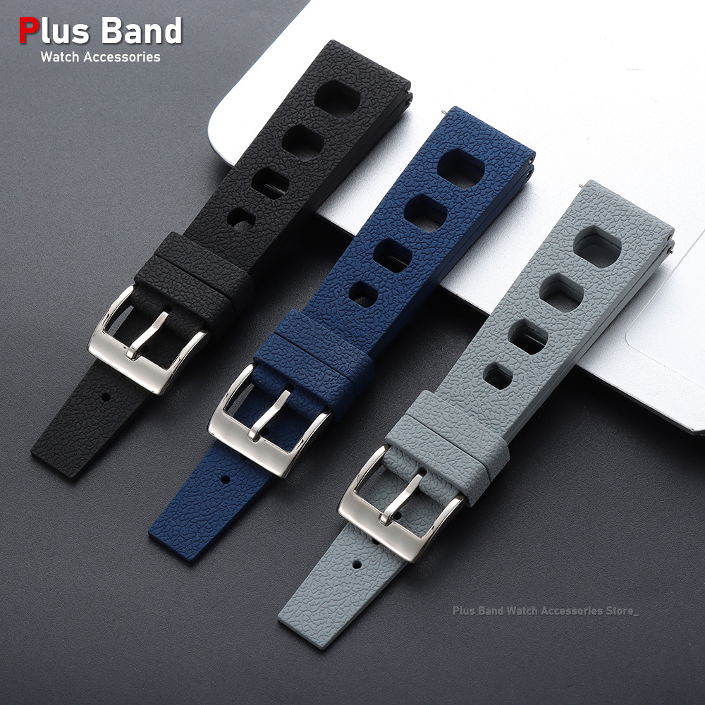 Nova pulseira de relógio em bo - Fkm Rubber Dive Watch Strap 20Mm avaliação e preço