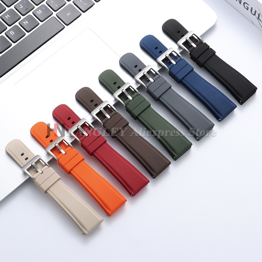 Pulseiras de relógio em borrac - Fkm Rubber Dive Watch Strap 20Mm avaliação e preço