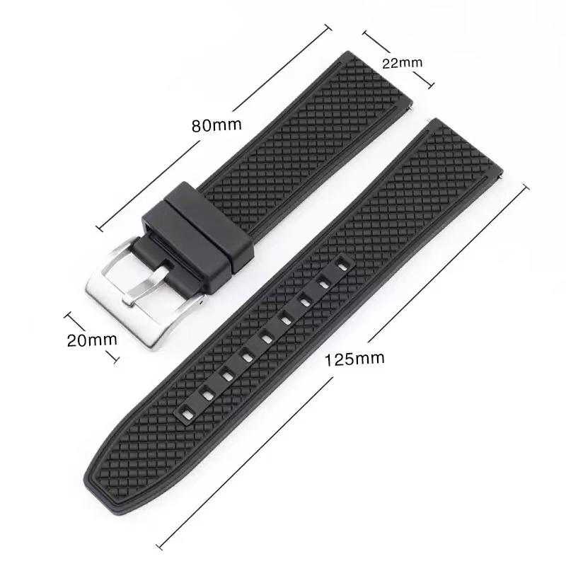 Para relógios Omega Seiko, pul - Fkm Rubber Dive Watch Strap 20Mm avaliação e preço