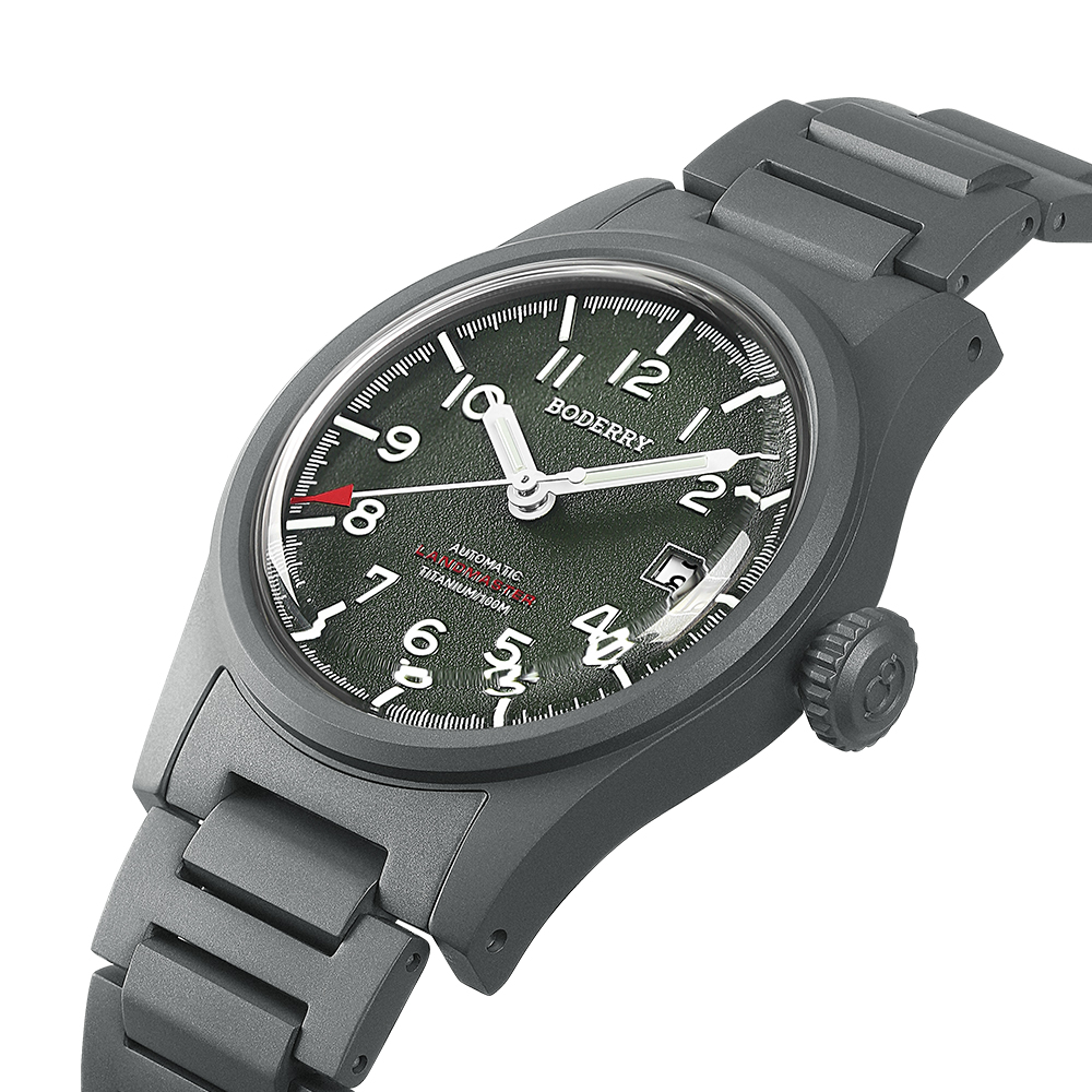 Relógios de Campo Boderry LAND - Field Watch Titanium 100M Sapphire avaliação e preço