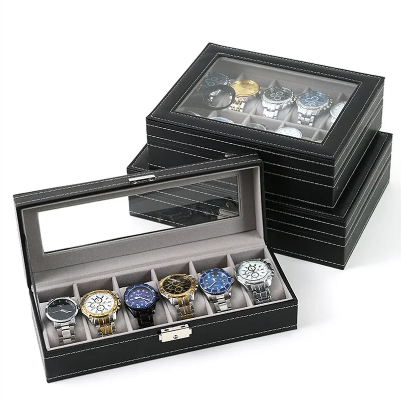 Organizador de Relógios em Cou - Watch Display Case Glass Top 12 Slots avaliação e preço