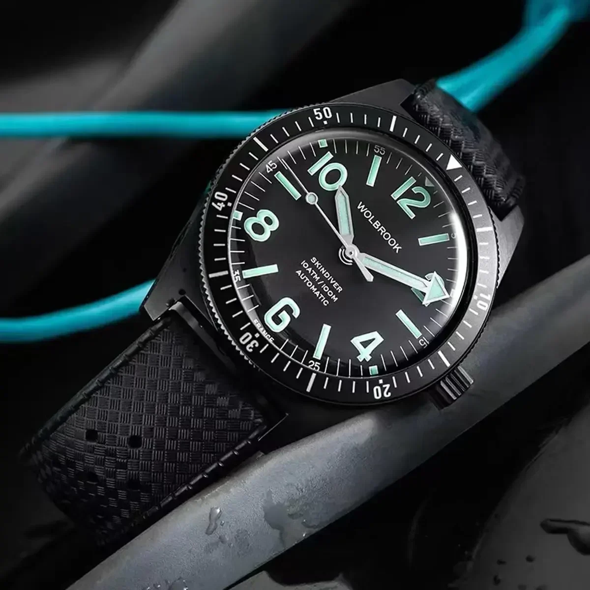 Fkm pulseira de relógio 20mm 2 - Fkm Rubber Dive Watch Strap 20Mm avaliação e preço
