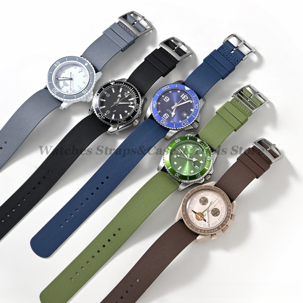 Nova moda esportiva fkm pulsei - Fkm Rubber Dive Watch Strap 20Mm avaliação e preço