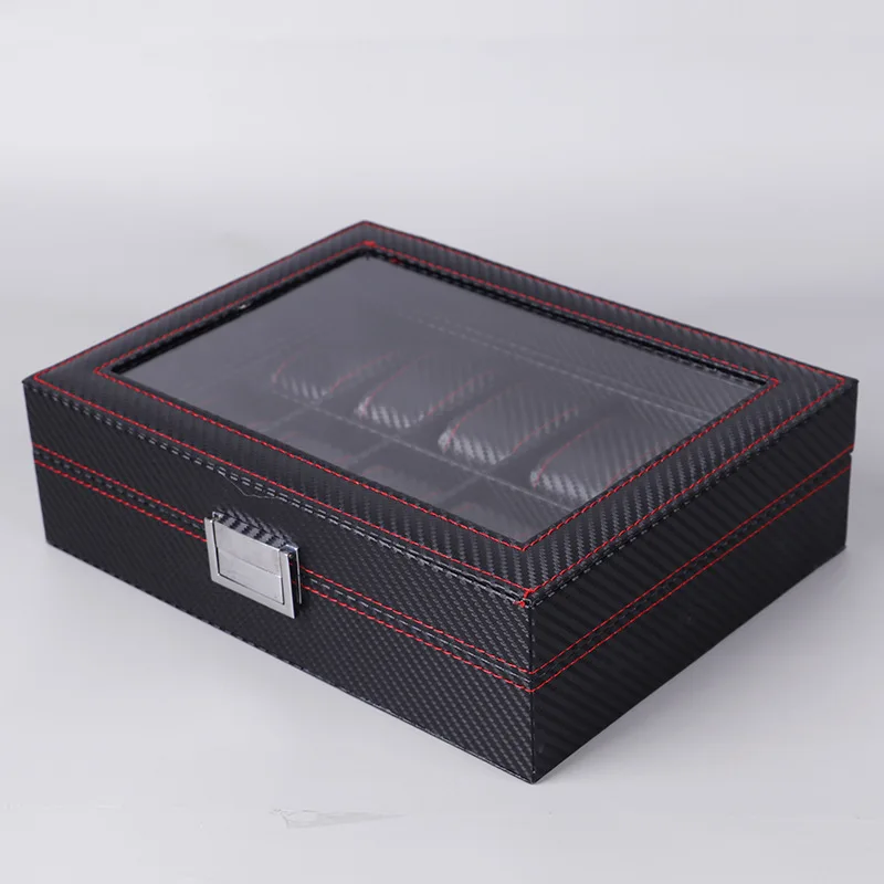 Caixa Organizadora de Relógios - Watch Display Case Glass Top 12 Slots avaliação e preço