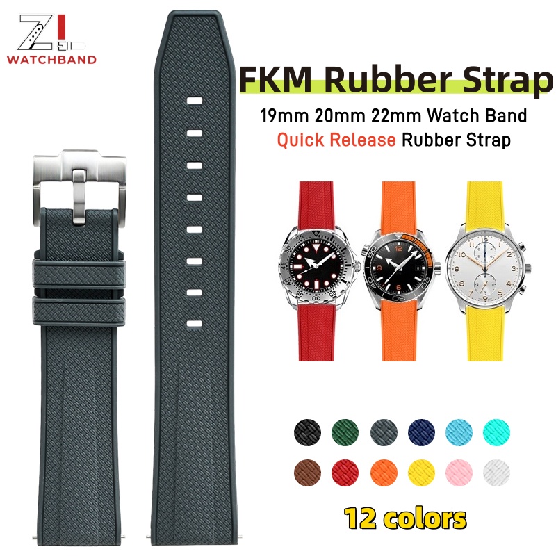 Pulseira de Borracha Fluorada  - Fkm Rubber Dive Watch Strap 20Mm avaliação e preço