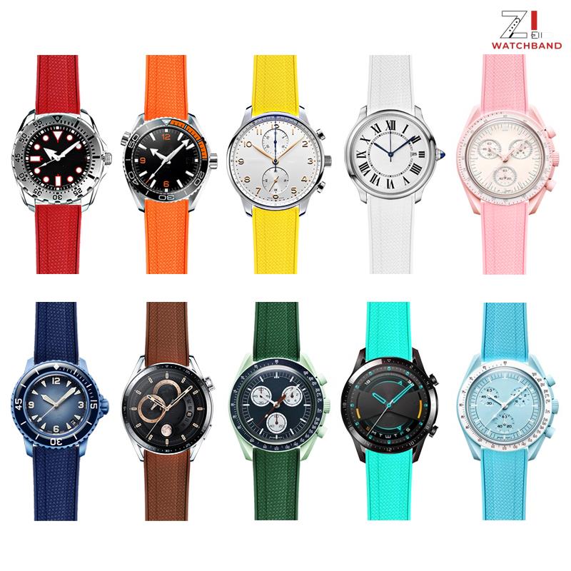 Pulseira de Borracha Fluorada  - Fkm Rubber Dive Watch Strap 20Mm avaliação e preço