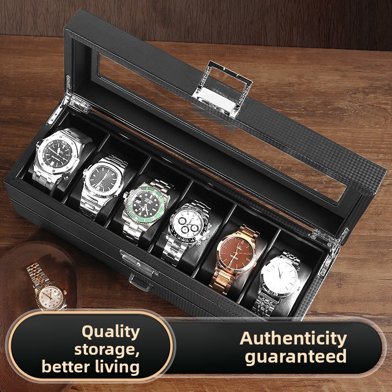 Caixa Organizadora de Relógios - Watch Display Case Glass Top 12 Slots avaliação e preço