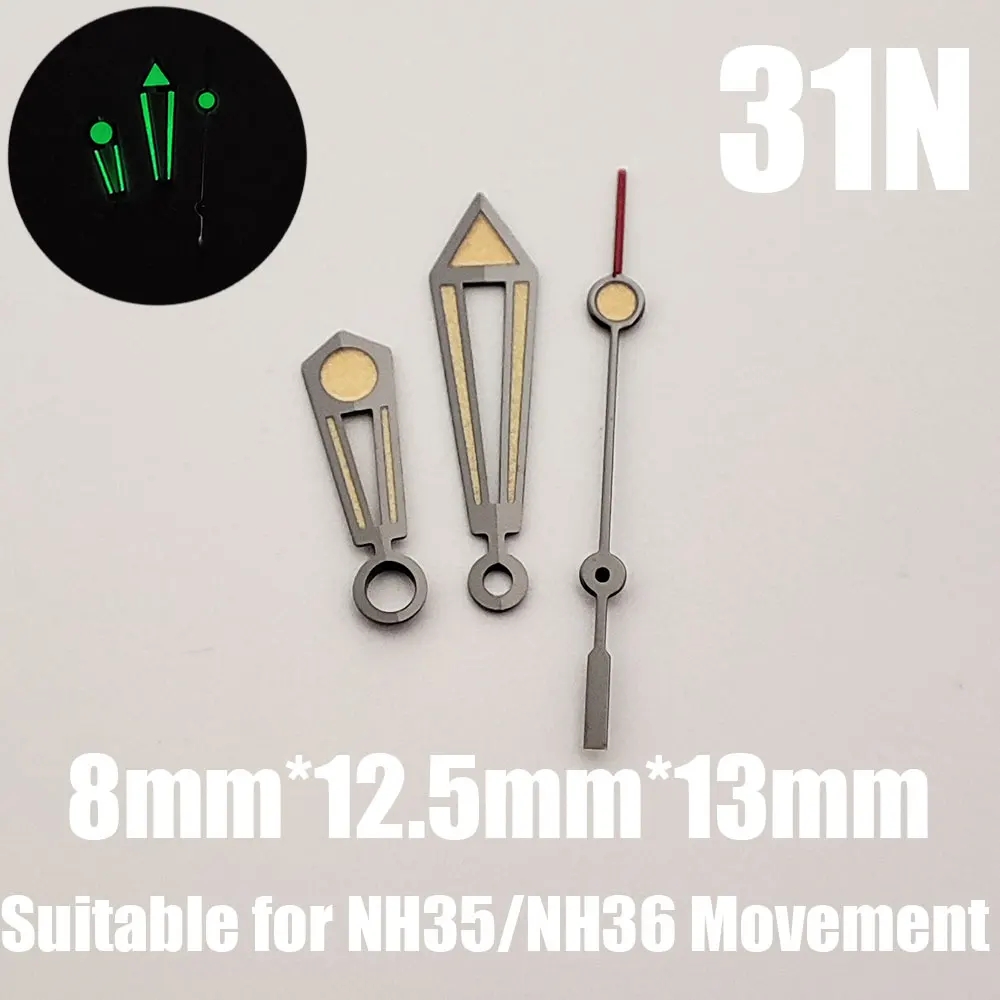 Ponteiros de Relógio Prata e P - Watch Movement Automatic Nh35A Nh36A avaliação e preço
